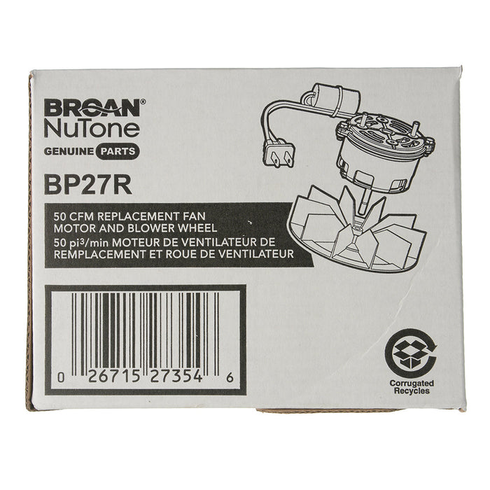 Broan-NuTone Replacement Motor/Wheel 50 CFM (BP27R)