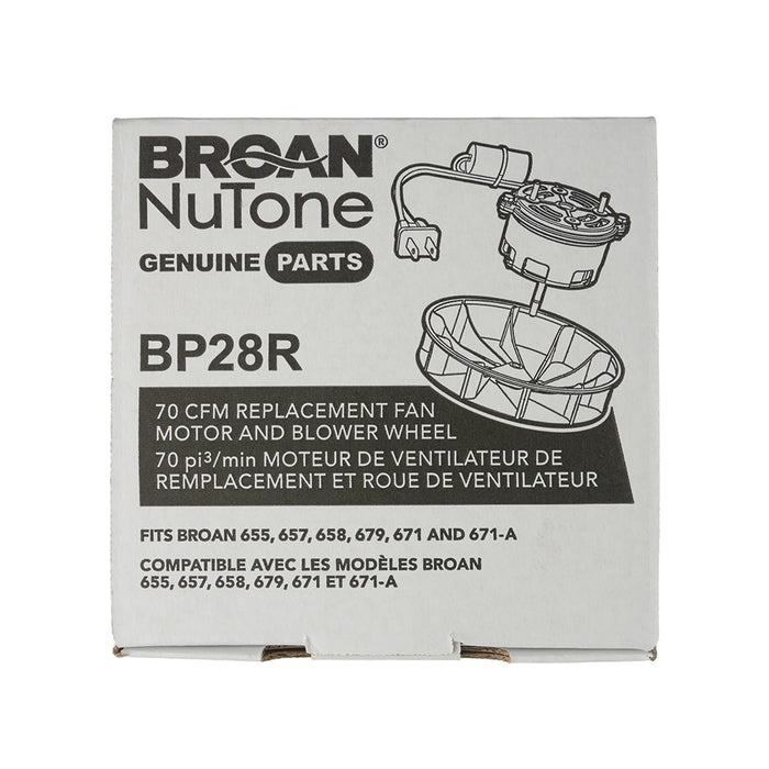 Broan-NuTone 70 CFM Replacement Motor/Wheel (BP28R)