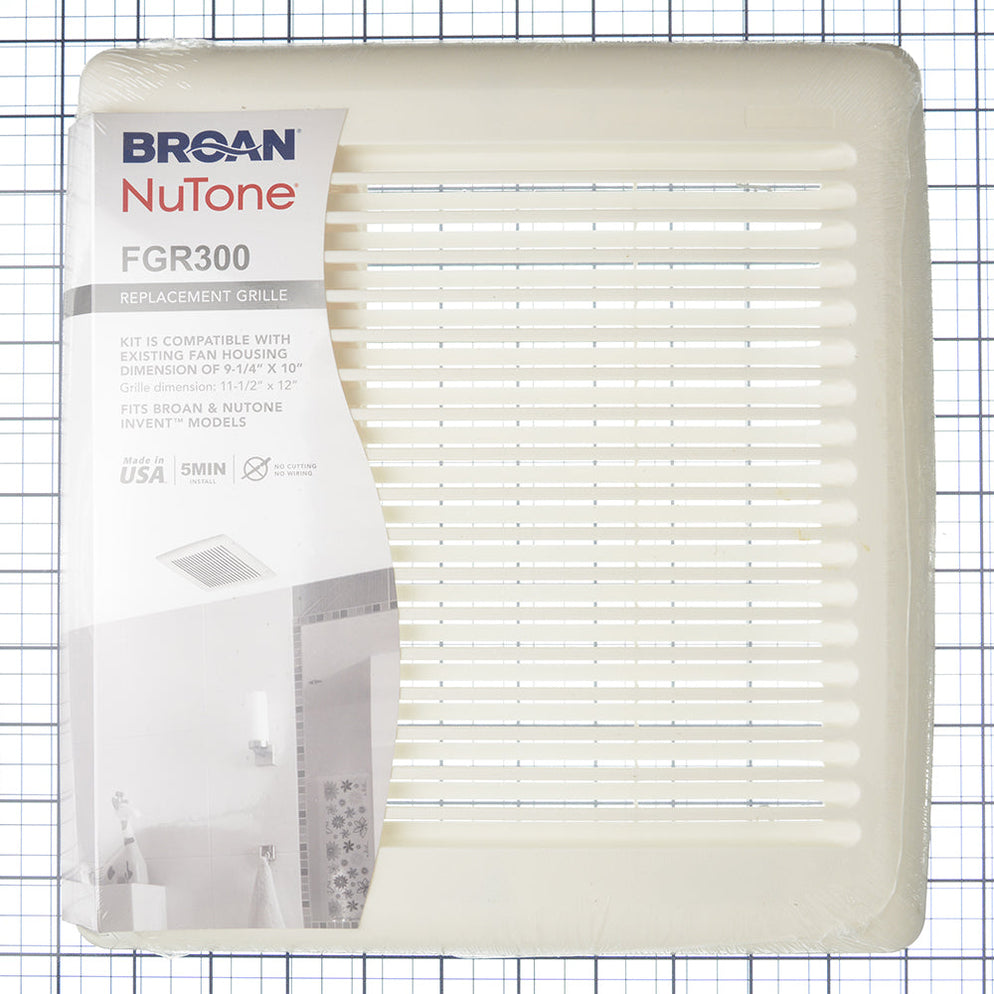 Broan-NuTone FGR300 Invent Bathroom Ventilation Fan Replacement Grille ...