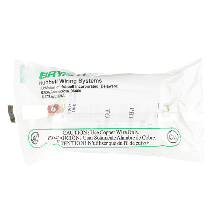 Bryant Duplex Receptacle Independent Ground 15A 125V 5-15R Brown (BRY5262)