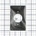 Bryant Wall Plate 1-Gang 1.60 Inch Opening Black (P720BK)