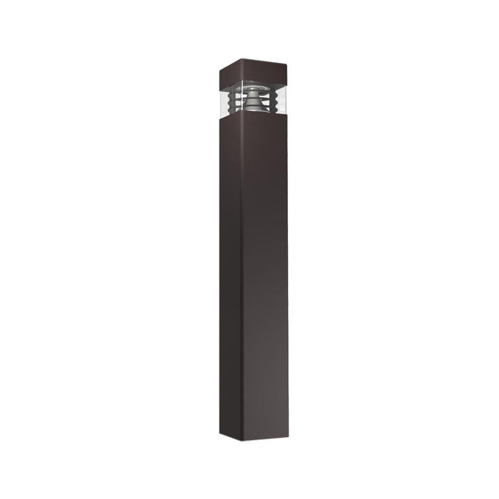 Maxlite 113668 Bollard Square Flat Top Selectable 30W/20W/10W 3000K/4000K/5000K 480V 42 Inch Bronze Louvers -20 Degree Celsius Battery Backup (BSF30H-WCSBLVE2)