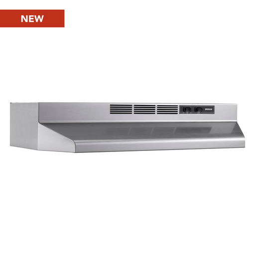 Broan-NuTone 30 Inch Ductless Under-Cabinet Range Hood With Easy Install System Stainless Finish (BUEZ130SF)