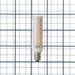 Bulbrite LED6E12/27K/120/D 6.5W LED E12 Clear 2700K 120V Dimmable (770642)