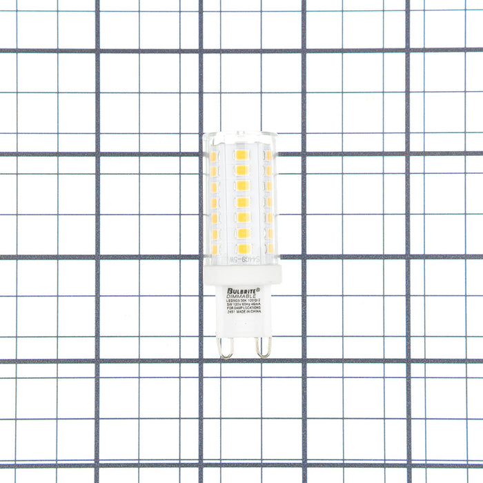 Bulbrite LED5G9/30K/120/D/2 5W LED G9 3000K 120V Dimmable Clear (770648)
