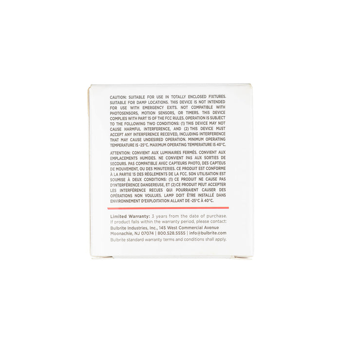 Bulbrite LED6MR16FL35/50/927/J/D/4 6.5W LED MR16 2700K Flood Dimmable 90 CRI 12V (771101)