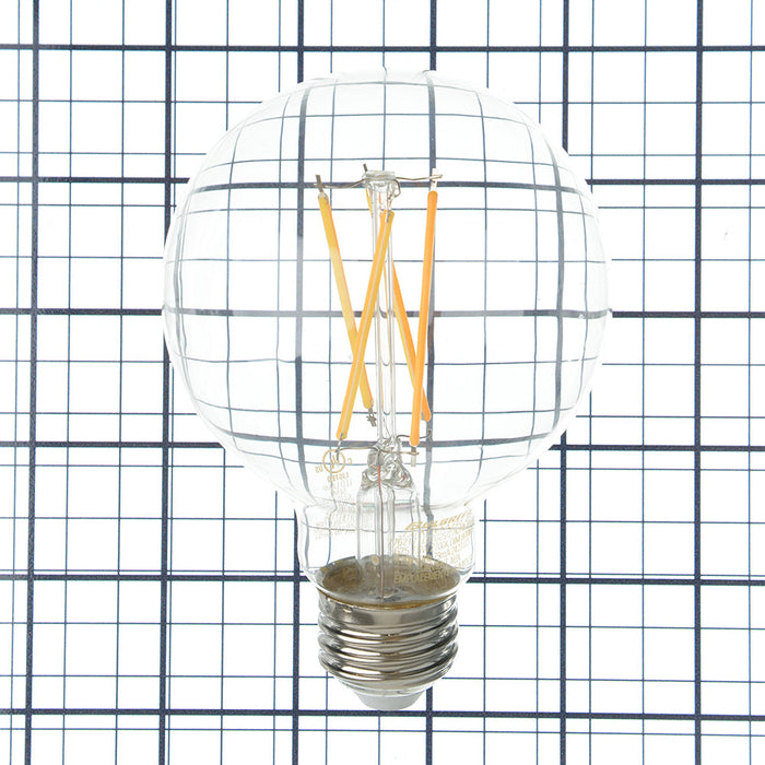 Bulbrite LED7G25/27K/FIL/D/B/2 7W LED G25 Filament Bulb 2700K 800Lm 120V E26 Base Clear (776217)