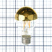 Bulbrite LED5A19/27K/FIL/HG/3 5W LED A19 2700K Filament Bulb 400Lm 90 CRI E26 Base 120V Fully Compatible Dimming Half Gold (776679)