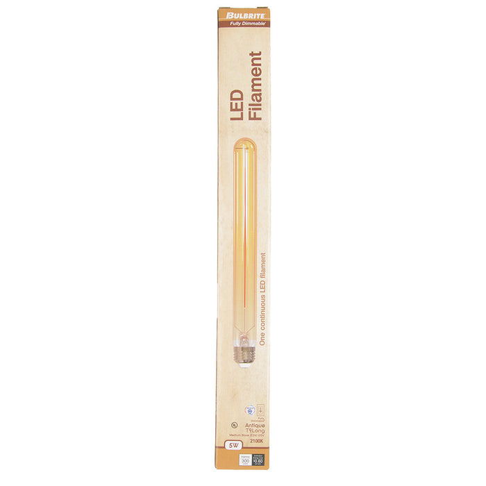 Bulbrite LED5T9L/21K/11/FIL-NOS/3 5W LED 11 Inch T9 Long 2100K Dimmable (776707)