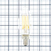 Bulbrite LED6B11/27K/FIL/3 6.5W LED B11 2700K Filament Bulb E12 Base Clear 120V Dimmable (776737)