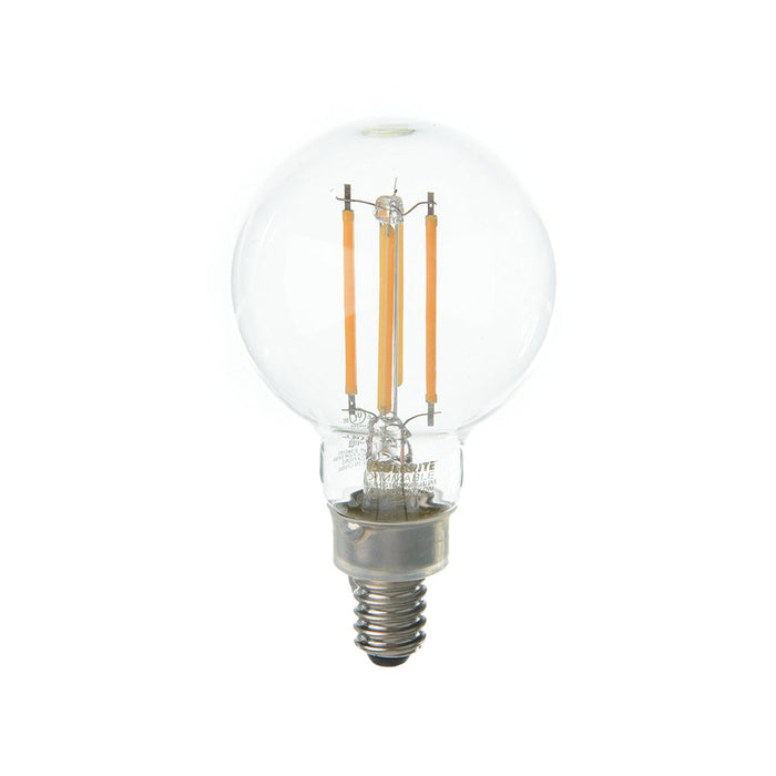 Bulbrite LED4G16/27K/FIL/4/JA8 4W LED G16 2700K Filament Bulb E12 Base Fully Compatible Dimming 120V Clear (776743)
