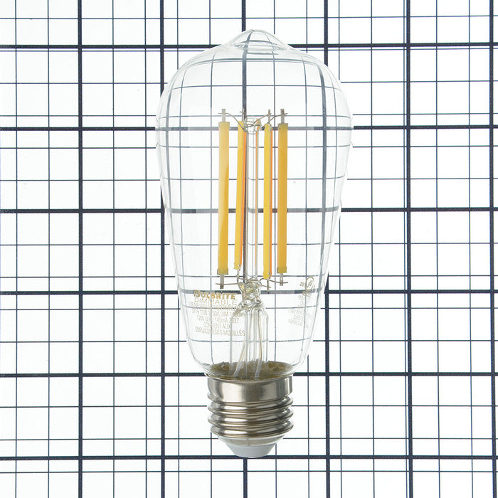 Bulbrite LED13ST18/27K/FIL/3/JA8 13W LED ST18 2700K Filament Bulb Clear E26 Base Fully Compatible Dimming 120V (776745)