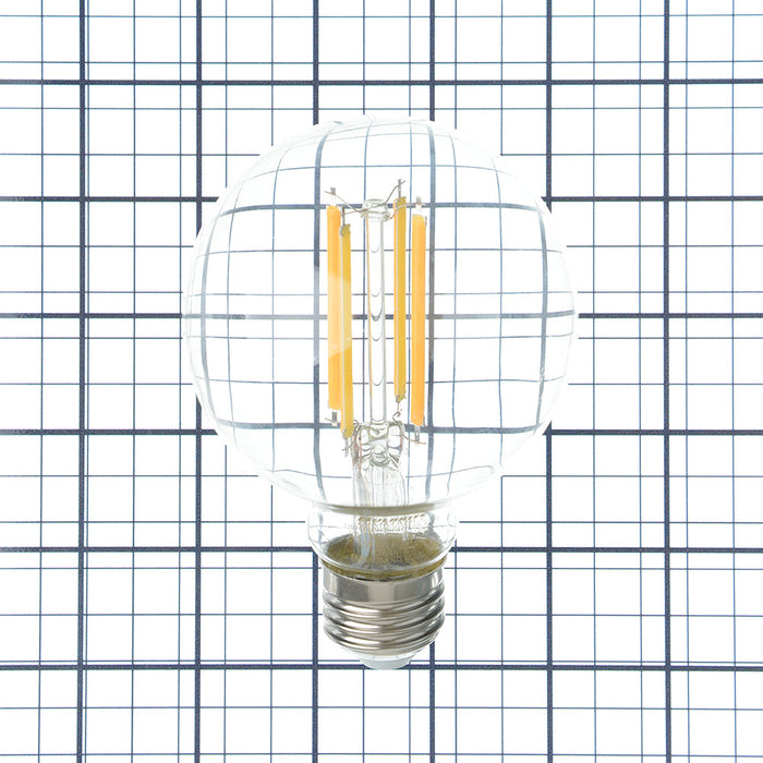 Bulbrite LED13G25/27K/FIL/3/JA8 13W LED G25 2700K Filament Bulb Clear E26 Base Fully Compatible Dimming 120V (776747)