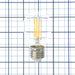 Bulbrite LED7A15/30K/FIL/3 7W LED A15 Filament Bulb E26 Base 3000K 800Lm 120V 90 CRI 320 Degree Beam Angle Dimmable Clear (776830)