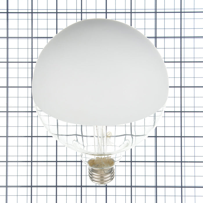 Bulbrite LED6G40/27K/FIL/HW/3 6W LED G40 Filament Bulb E26 Base 2700K 500Lm 120V 90 CRI 320 Degree Beam Angle Dimmable Half White (776840)