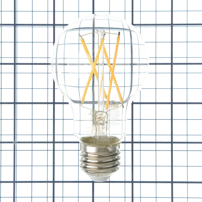 Bulbrite LED9A19/30K/FIL/4 9W LED A19 3000K Filament Bulb 1100Lm 90 CRI E26 Base 120V Fully Compatible Dimming Clear (776914)