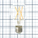 Bulbrite LED9A19/30K/FIL/4 9W LED A19 3000K Filament Bulb 1100Lm 90 CRI E26 Base 120V Fully Compatible Dimming Clear (776914)