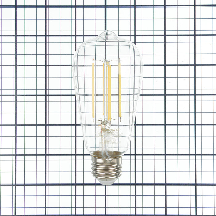 Bulbrite LED8ST18/40K/FIL/3/JA8 8.5W LED ST18 4000K Filament Bulb E26 Base Fully Compatible Dimming 120V Clear (776935)