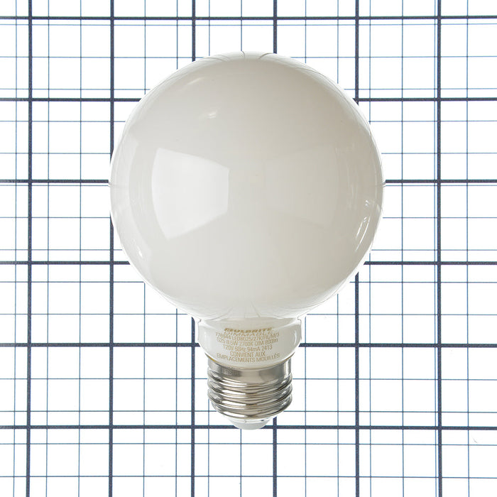 Bulbrite LED8G25/27K/FIL/M/3 7W LED G25 Bulb Medium E26 Base 2700K 800Lm 90 CRI 120V Milky (776944)