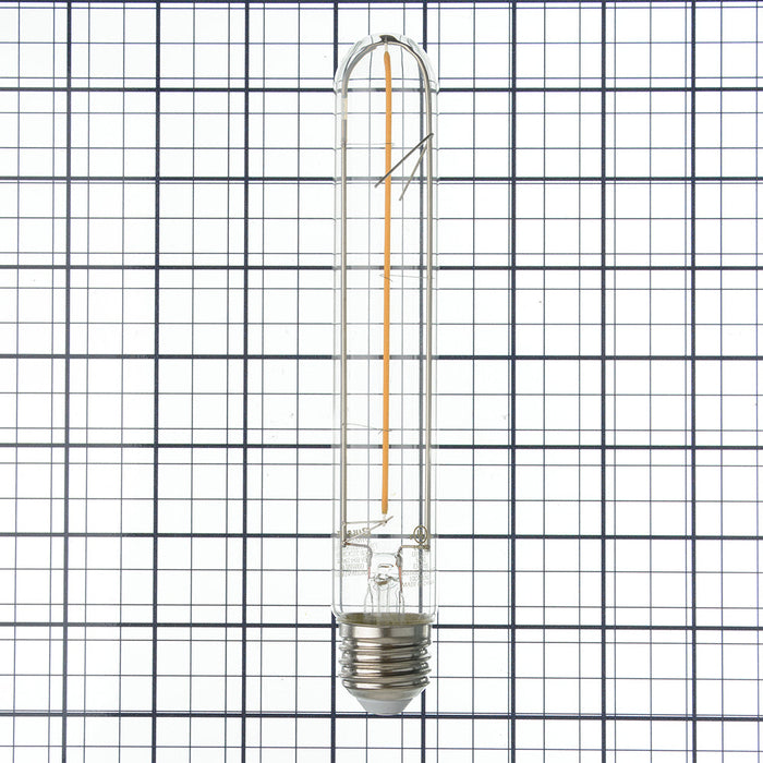 Bulbrite LED3T9/30K/7/FIL/4 7.5 Inch 3W LED T9 Tube E26 Base 3000K 250Lm 120V 90 CRI 320 Degree Beam Angle Dimmable Clear (776949)