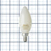 Bulbrite LED6B11/40K/FIL/M/3 6.5W LED B11 Filament Bulb E12 Base 4000K 750Lm 120V 90 CRI 320 Degree Beam Angle Dimmable Milky (776968)