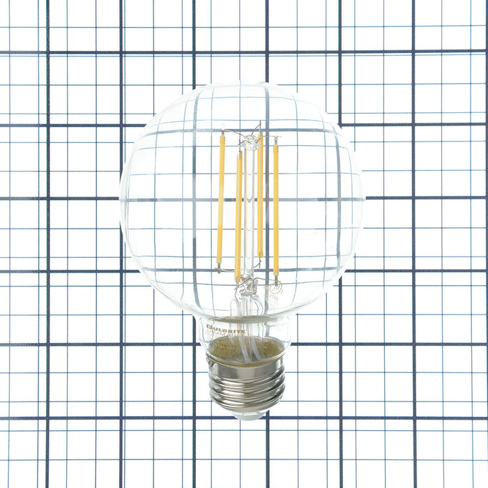 Bulbrite LED8G25/40K/FIL/3/JA8 8.5W LED G25 Filament Bulb E26 Base 4000K 800Lm 120V 90 CRI 320 Degree Beam Angle Dimmable Clear (776977)