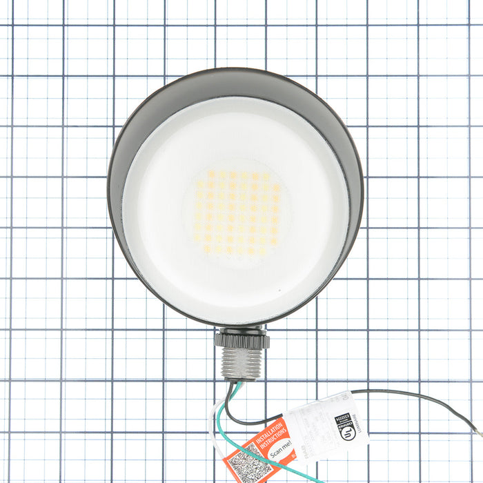 RAB Bullet Flood 12W Cool LED 120V With Hood And Lens Black (BULLET12B)