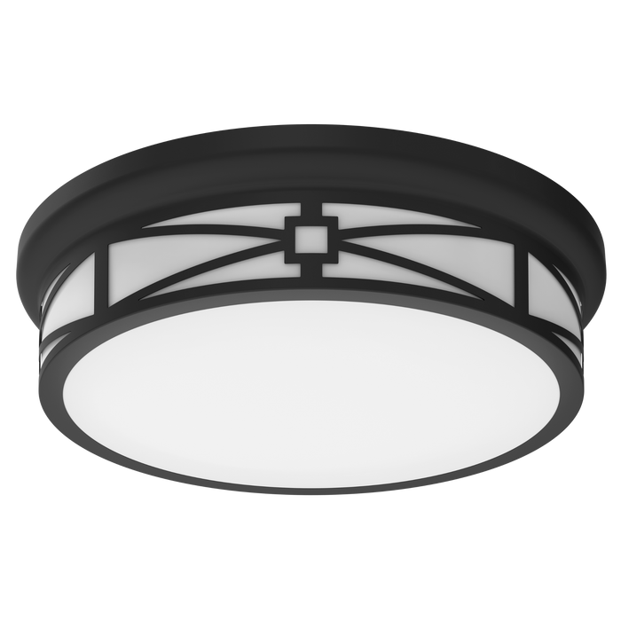 ETI ASFM-15-8CP3-SV-TD-BL​ Astoria Flush Mount 15 Inch 30W 120V 1800Lm CCT Selectable 3000K/4000K/5000K 80 CRI Triac Dimming Black (C01174401A)