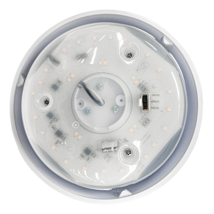 ETI SL-7IN-8CP3-SV-N 7 Inch 10.5W LED Spin Light CCT Selectable 3000K/4000K/5000K 1000Lm 80 CRI 120V Non-Dimmable White (C02002403D)