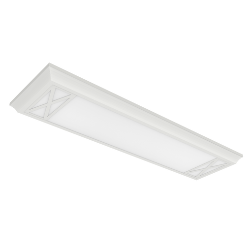 ETI RTLFM-13-8CP3NL-SV-TD-WH​ Rutland Linear Flush Mount 13 Inch 55W 120V 5000Lm CCT Selectable 3000K/4000K/5000K Triac Dimming Nightlight White Finish (C05008402A)