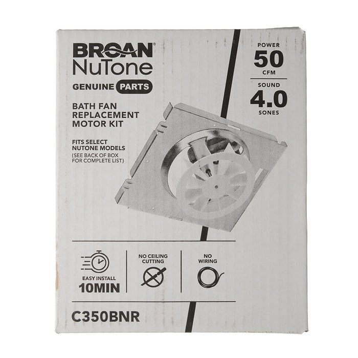 Broan-NuTone Genuine Replacement Motor/Wheel For 696N Ventilation Fan 50 CFM 4.0 Sones (C350BNR)