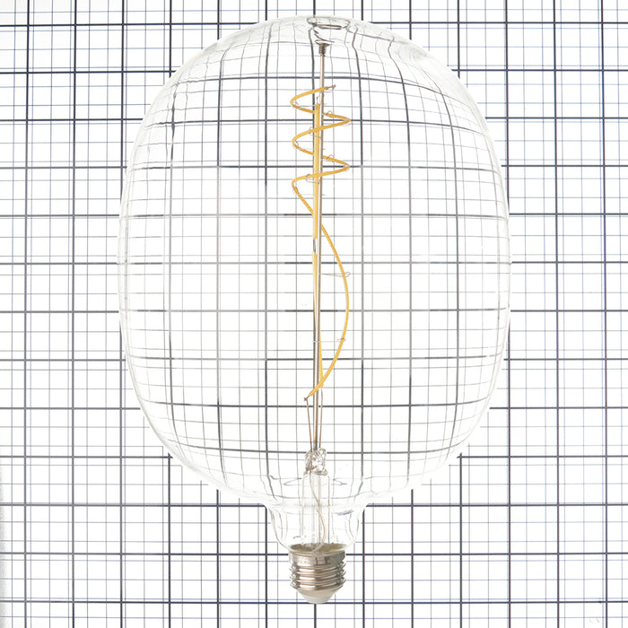 Feit Electric 11.5W C53 E26 Base Dimmable Curved Filament Clear Glass Vintage Edison LED Light Bulb Daylight (C53/7/CL/950CA)