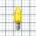 Standard C9 LED 120V-130V Intermediate E17 Base Yellow Stringer Bulb (C9/INT/YLW/120V-130V)