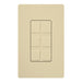 Lutron Claro Ivory6-Port Frame With Blanks Ivory (CA-6PF-IV)