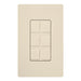 Lutron Claro Light Almond6-Port Frame With Blanks Light Almond (CA-6PF-LA)