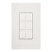Lutron Claro White6-Port Frame With Blanks White (CA-6PF-WH)