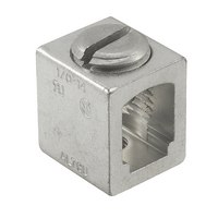 ILSCO Aluminum Box-Type Mechanical Lug Dual Rated Conductor Range 1/0-14 CU 1/0-12 AL 1 Hole Square Boss Tin Plated (CA5SP)
