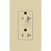 Lutron Claro 20A Receptacle Half Dimmable Tamper-Resistant Ivory (CAR-20-HDTR-IV)