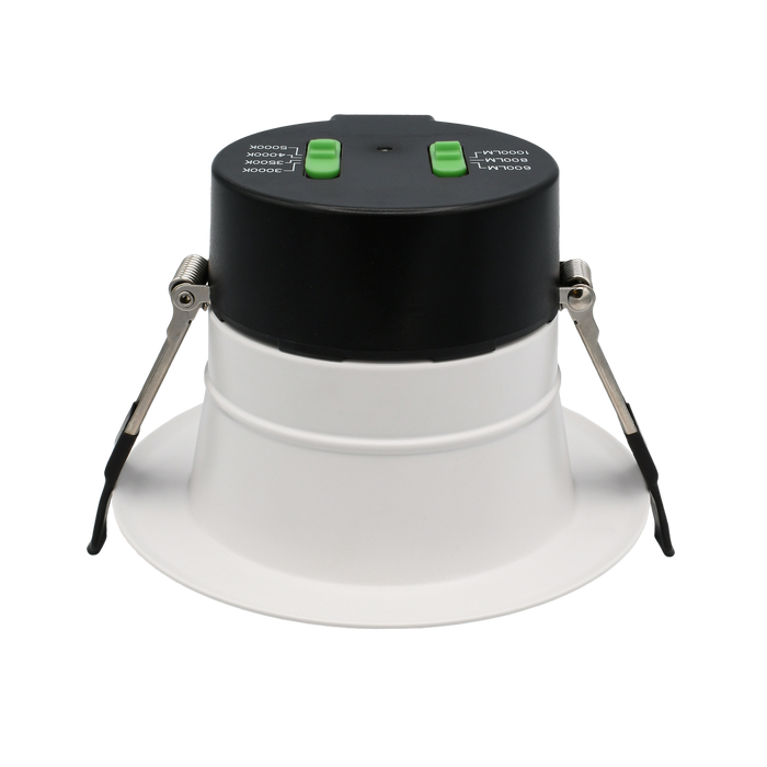 ETI CCDL-4-LB3-9CP4-MV-LVD Capella Series 4 Inch Commercial Downlight Wattage/CCT Selectable 7W/9W/12W 3000K/3500K/4000K/5000K 90 CRI 120-277V 0-10V Dimming (63314101)