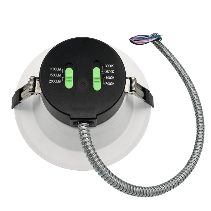 ETI CCDL-6-LB3-9CP4-MV-LVD Capella Series 6 Inch Commercial Downlight Wattage/CCT Selectable 14W/18W/24W 3000K/3500K/4000K/5000K 90 CRI 120-277V 0-10V Dimming (63315101)