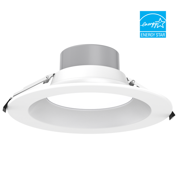 EIKO CD10-PS40-8FCCT-UDIM-WH LED Commercial Downlight 10 Inch Wattage/CCT Selectable 40W/35W/30W/25W/20W 2700K/3000K/3500K/4000K/5000K 80 CRI 120-277V 1-10V Dimming White (15171)