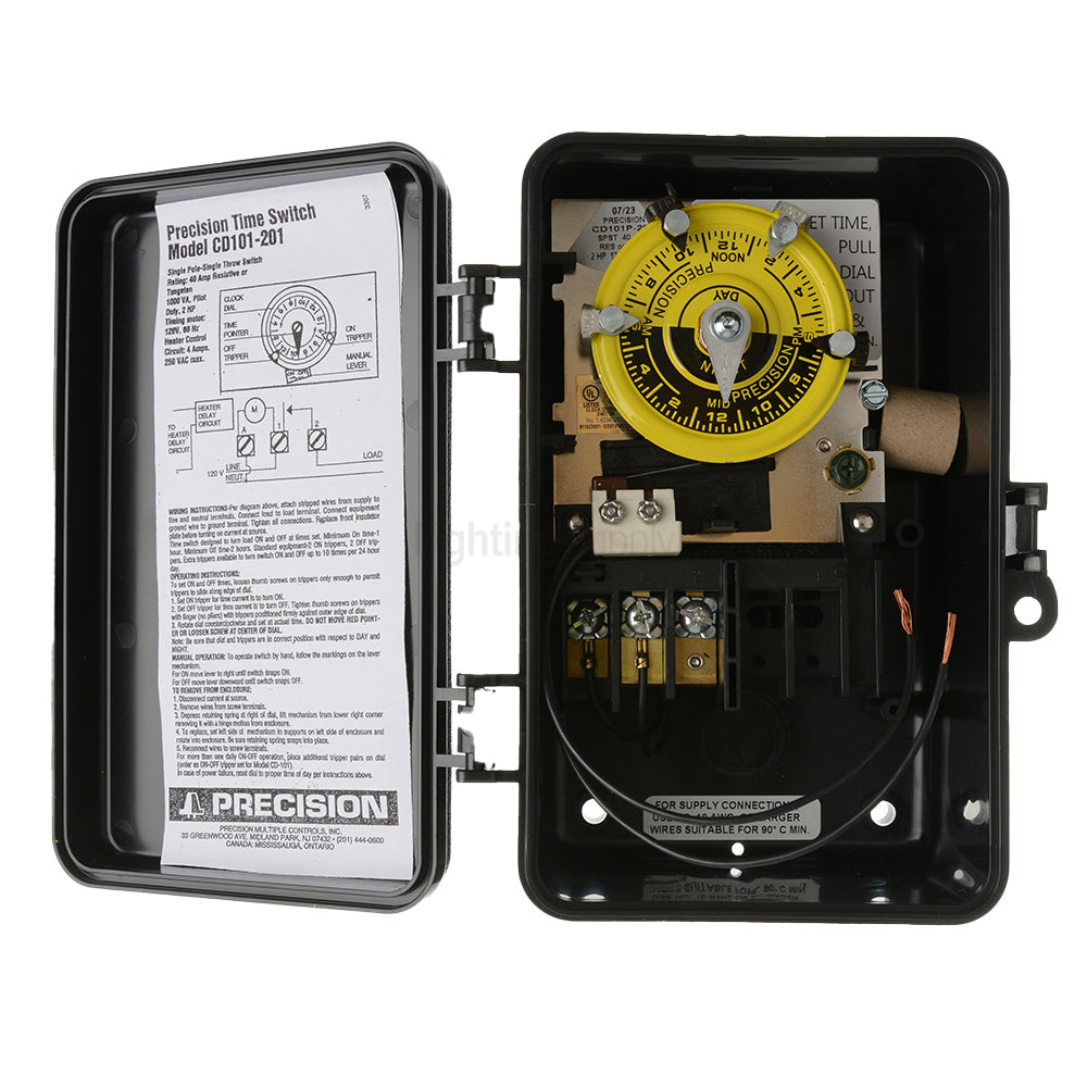Precision CD101P-201 Swimming Pool Time Switch 24 Hour Dial — Lighting ...