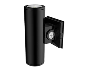 RAB CD34 Cylinder 3 Inch Wattage/CCT Selectable 6W/8W/10W 3000K/4000K/5000K 25 Degree 120-277V Wall Mount Black Clear Lens (CD34-3WK)