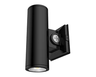 RAB CD34 Cylinder 3 Inch Wattage/CCT Selectable 6W/8W/10W 3000K/4000K/5000K 25 Degree 120-277V Wall Mount Black Clear Lens (CD34-3WK)