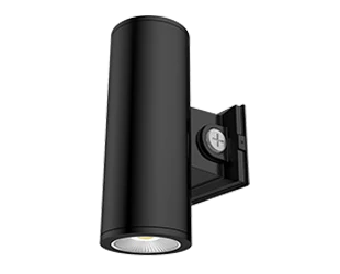 RAB CD34 Cylinder 4 Inch Wattage/CCT Selectable 12W/16W/20W 3000K/4000K/5000K 40 Degree 120-277V Wall Mount Black Clear Lens (CD34-4WK)