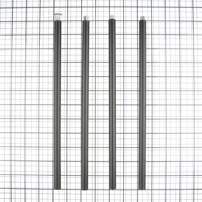 RAB CYL34 Accessory Black 48 Inch Pendant Stem-4 12 Inch Stems (CD34STEM-K)