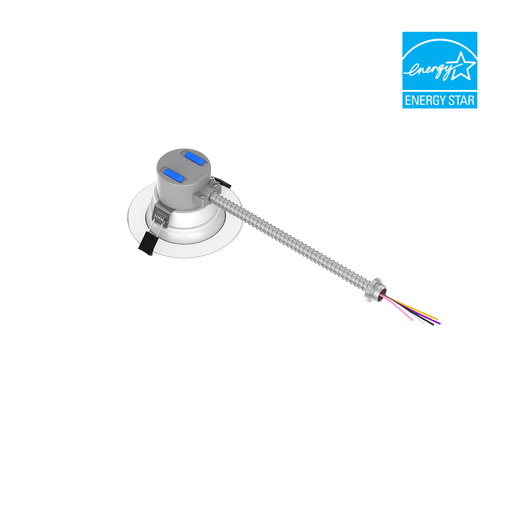 EIKO CD4-PS16-8FCCT-UDIM-WH LED Commercial Downlight 4 Inch Wattage/CCT Selectable 16W/14W/12W/10W/8W 2700K/3000K/3500K/4000K/5000K 80 CRI 120-277V 1-10V Dimming White (15156)