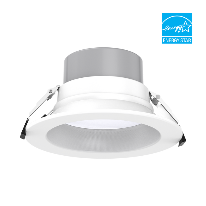 EIKO CD6-PS40-8FCCT-UDIM-WH LED Commercial Downlight 6 Inch Wattage/CCT Selectable 40W/35W/30W/25W/20W 2700K/3000K/3500K/4000K/5000K 80 CRI 120-277V 1-10V Dimming White (15163)