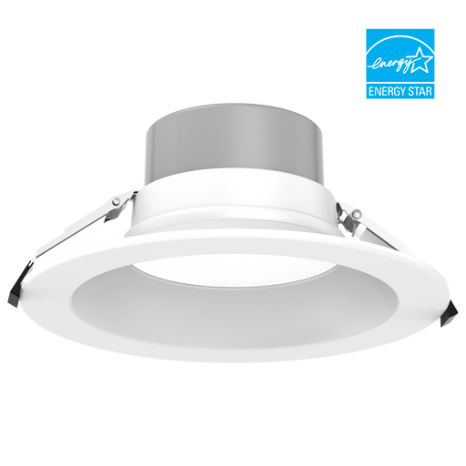 EIKO CD8-PS35-8FCCT-HDD-WH LED Commercial Downlight 8 Inch Wattage/CCT Selectable 35W/30W/25W/20W/15W 2700K/3000K/3500K/4000K/5000K 80 CRI 120-347V Triac/1-10V Dimming White (15169)