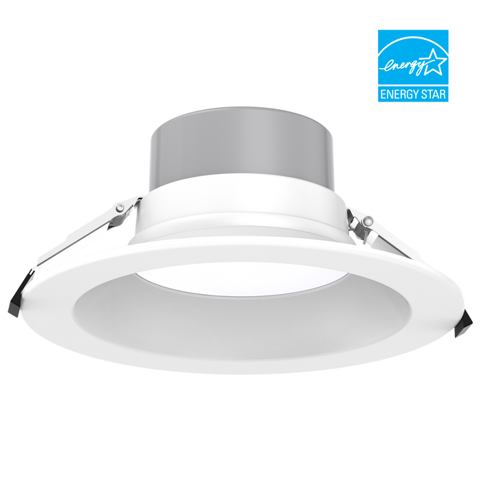 EIKO CD8-PS35-8FCCT-HDD-WH LED Commercial Downlight 8 Inch Wattage/CCT Selectable 35W/30W/25W/20W/15W 2700K/3000K/3500K/4000K/5000K 80 CRI 120-347V Triac/1-10V Dimming White (15169)